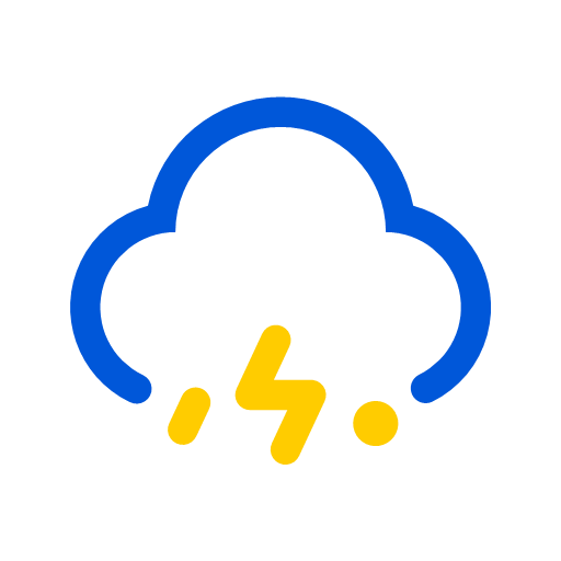Weather - thunderstorm and hail Icon