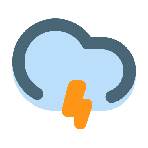 Thunder cloudy Icon