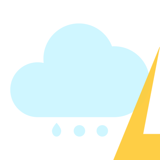 Weather icon_ Thunderstorm with snow Icon