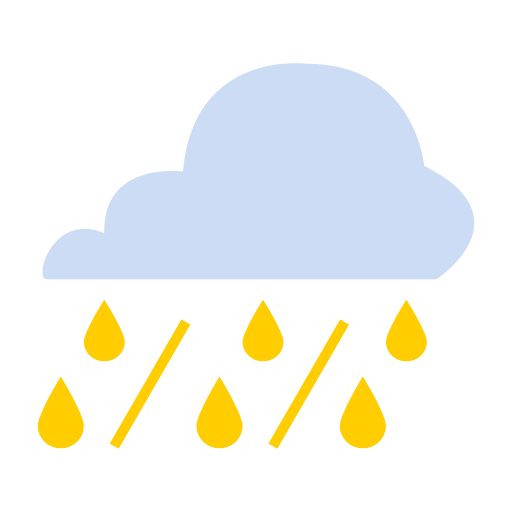 Heavy rain - rainstorm Icon