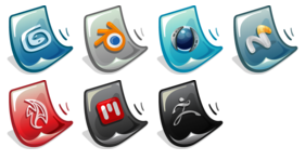 3D Software Icons