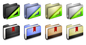 Alumin Folders Icons