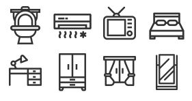 Rental app icon collection Icons
