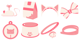 hello pink cat Icons