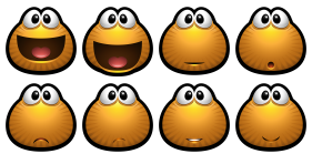 Brown Monsters Icons