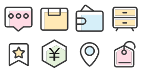 Multicolor common icons Icons