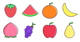 Cartoon fruit Icon Icons