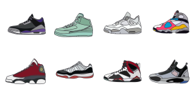AJ basketball shoes Icons