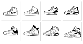 AJ basketball shoes Icons