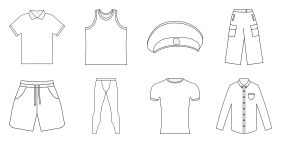 Menswear - linear Icons