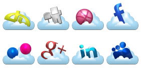 Cloud Social Icons