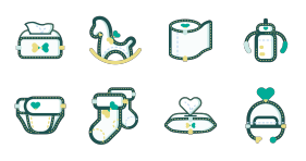 clover_purcotton_baby_product Icons
