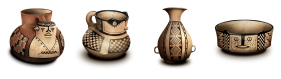 Diaguita Ceramic Bowl Icons