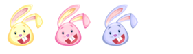 Easter Rabbits Icons
