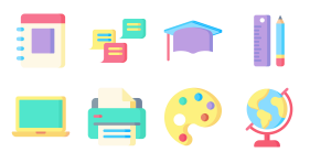 Area learning Icon Icons