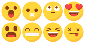 Simple expression bag Icons