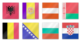 European Flags Icons