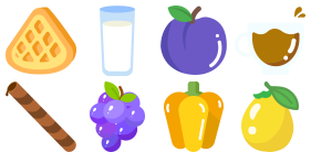 Food elements Icons