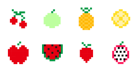 Pixel fruit Icon Icons