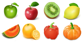 Fruit and Vegetable Icons