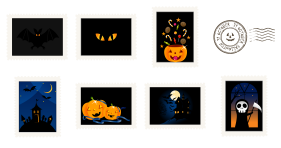Halloween Stamps Icons