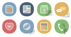 Common desktop mobile icon - Morandi Icons