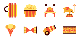 Circus feast Icons