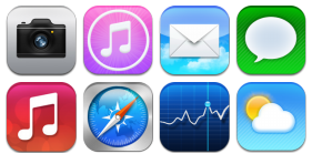 iOS7 Redesign Concept Icons