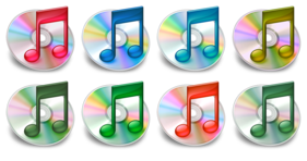 iTunes multi-colours Icons