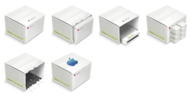 LCD Boxes Icons