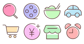 Rest and life Icons