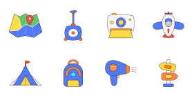 Travel theme Icon Icons