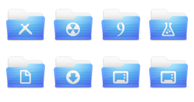 Leopard Folders Icons