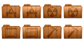Made Of Wood Icons