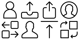Common icons for linear foundation Icons
