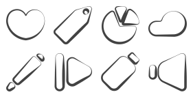 Hand drawn linear common icons Icons