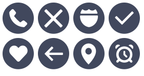 Plane circle icon Icons