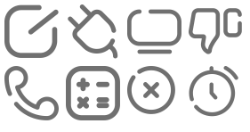Simple fillet common icons Icons