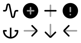 Two color fillet Icon Icons