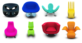Modern Chairs Icons