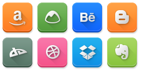 Modern Social Media Rounded Icons