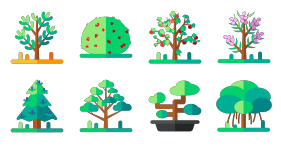 All kinds of tree icons Icons