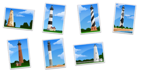 NC Lighthouses Icons