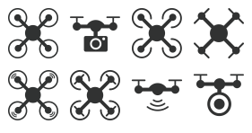 Aerial photo UAV Icon Library Icons