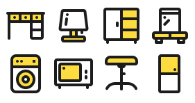 Simple home life Icons