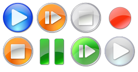 Play Stop Pause Icons