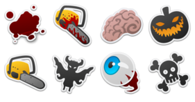 Spooky Stickers Icons