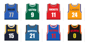 NBA Jersey Icon Library Icons