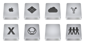 Unibody Drive Icons