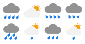 Weather icon - faceted Icons